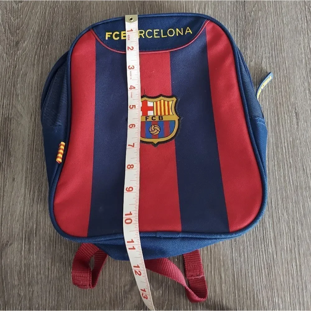 FCB Football Club Barcelona Kids Mini Stripped Backpack Zipper Soccer